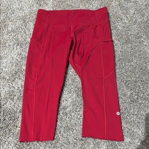 lululemon athletica Red Leggings